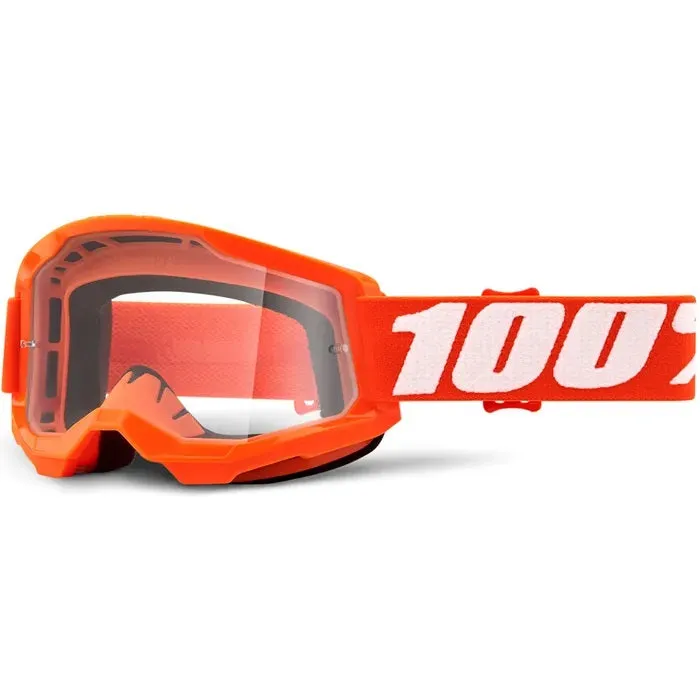 100% Strata 2 MX Goggles Clear Lens