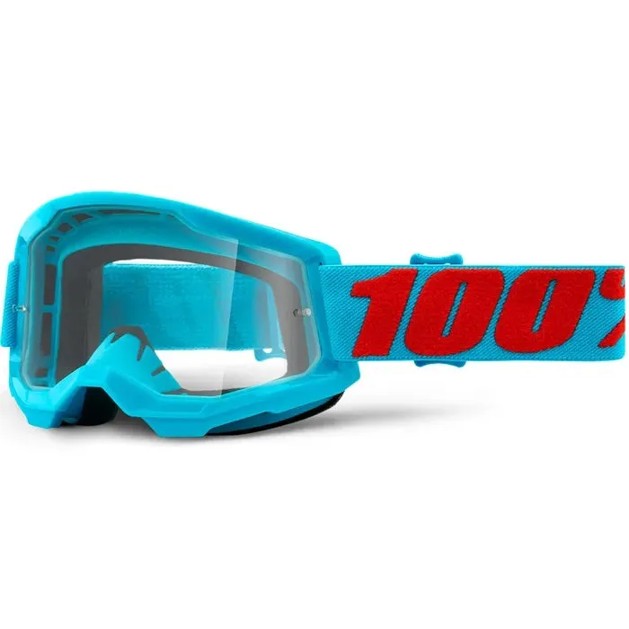 100% Strata 2 MX Goggles Clear Lens