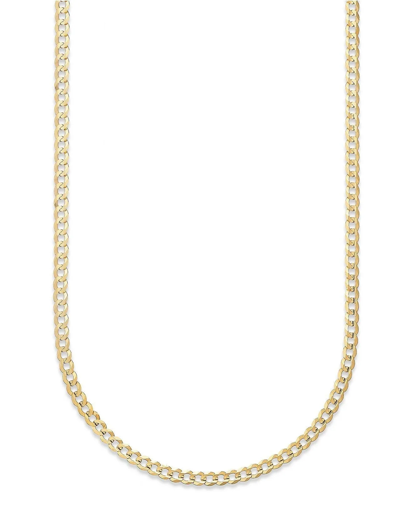 10K Gold Moricci 2MM Italian Cuban Chain Necklace