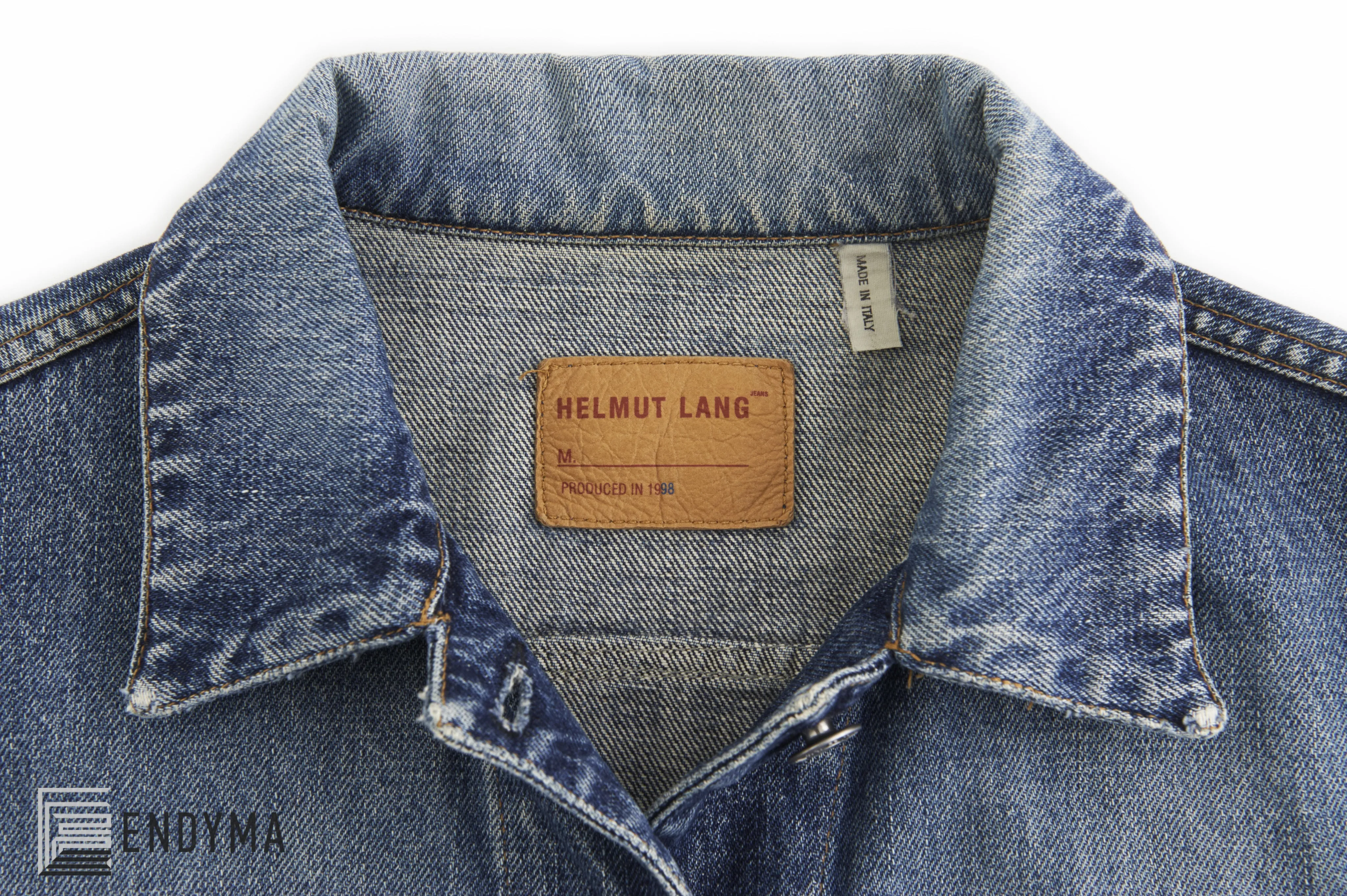 1998 Vintage Sanded Broken Denim 3 Slash Pocket Jacket