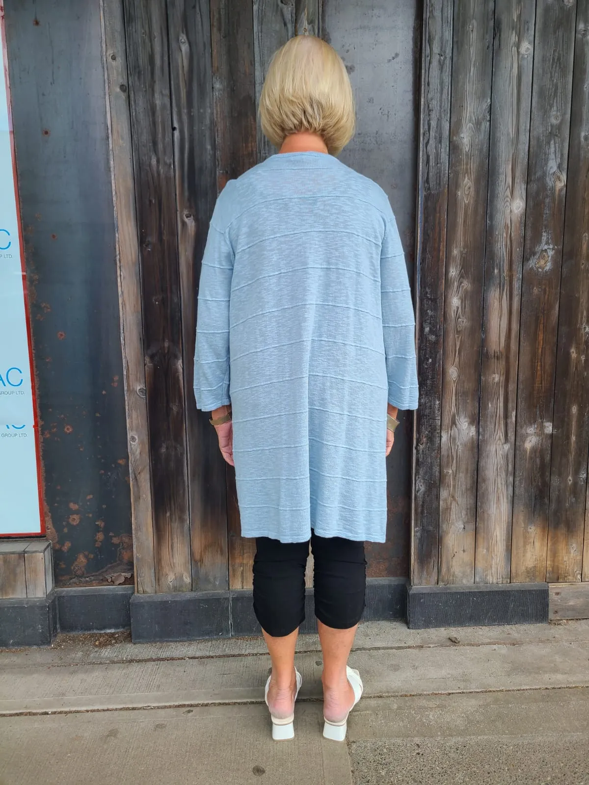 5686 Blue Knit Cardigan