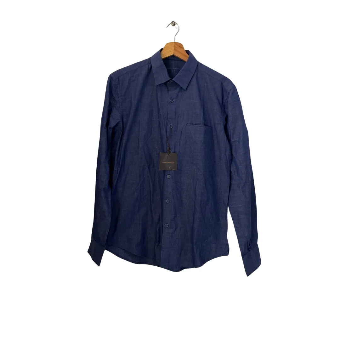 Adolfo Dominguez Men's Blue Collared Shirt | Brand New |