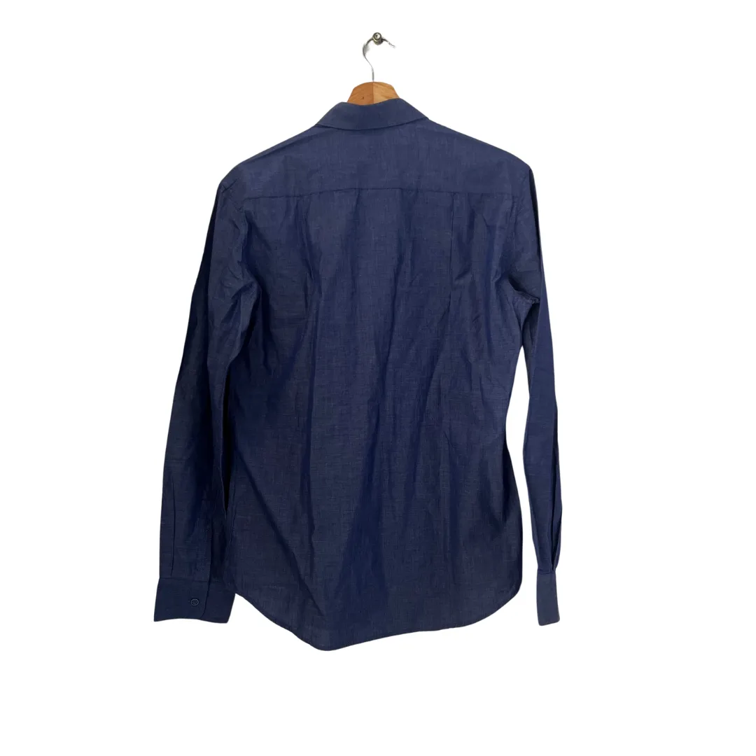 Adolfo Dominguez Men's Blue Collared Shirt | Brand New |