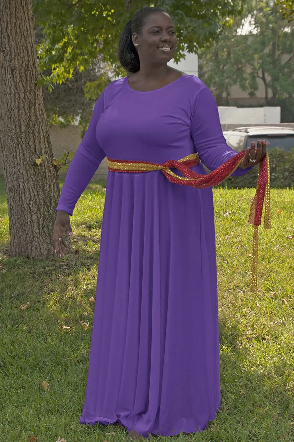 Adult Plus Size Liturgical Long Sleeve Dress