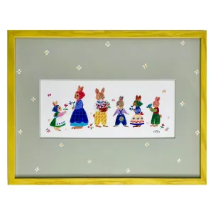 Aiko Fukawa Framed Print · Celebratory Rabbit Family