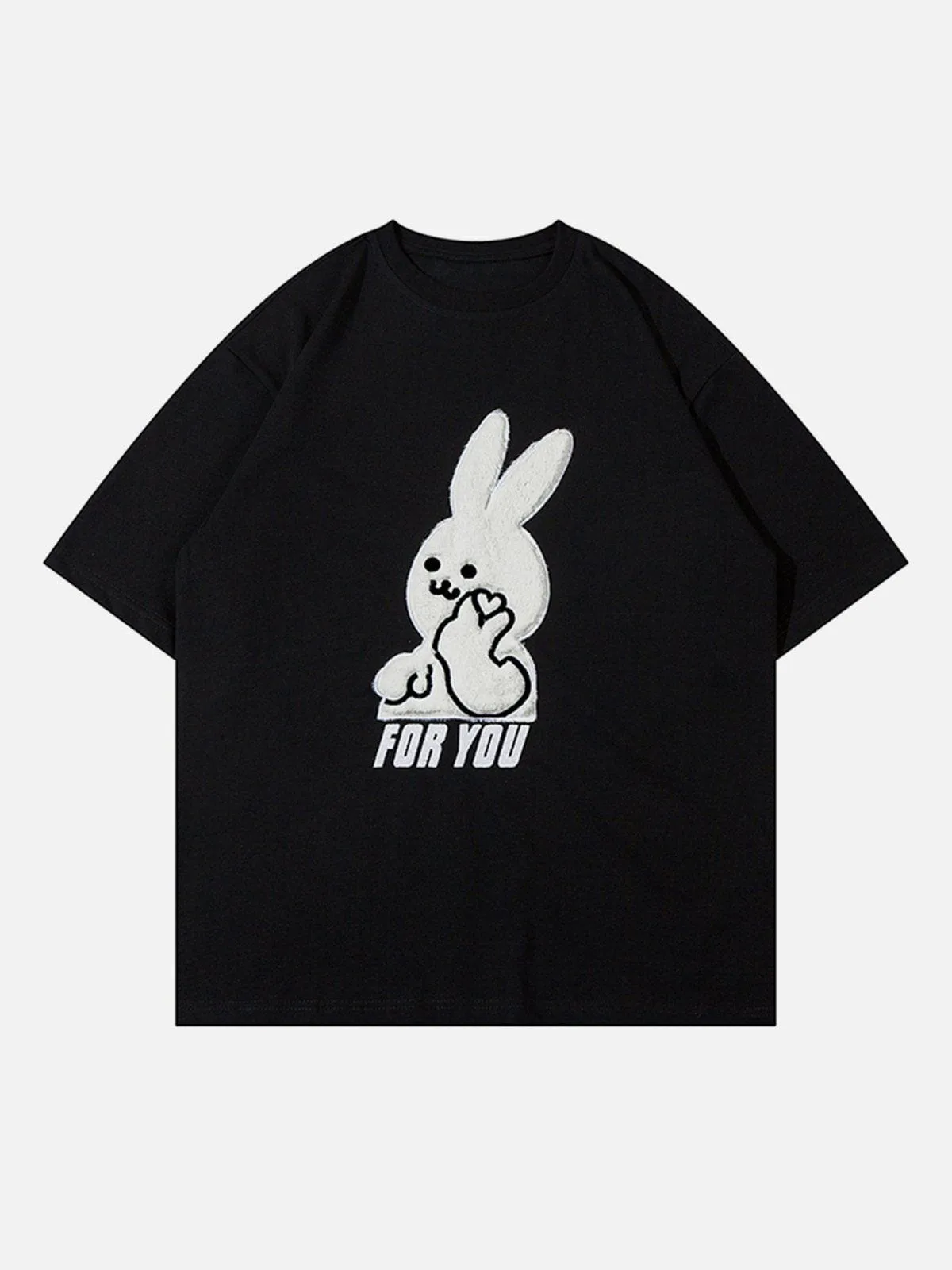 AlanBalen® - Cute Love Rabbit Graphic Tee