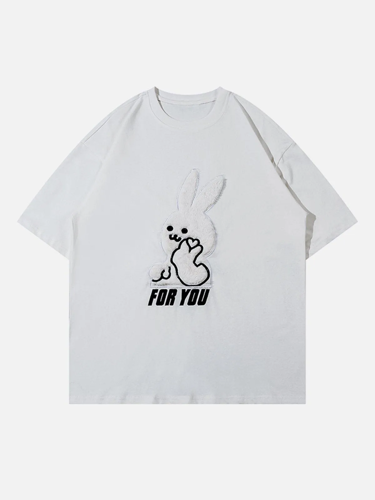 AlanBalen® - Cute Love Rabbit Graphic Tee