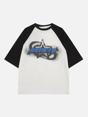 AlanBalen® - Foam Printing Star Shadow Tee