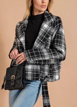 Alway Chic Plaid Moto Jacket