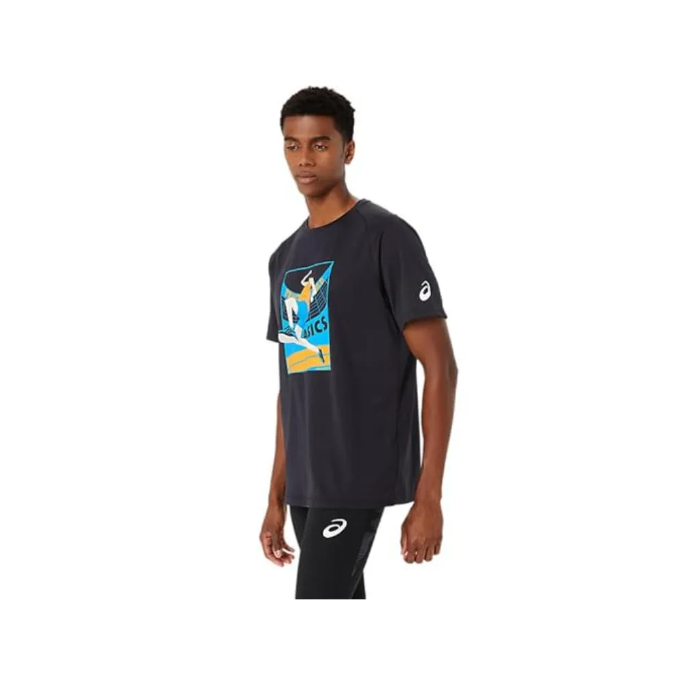 ASICS Men's Track Event Graphic Top (Performance Black)