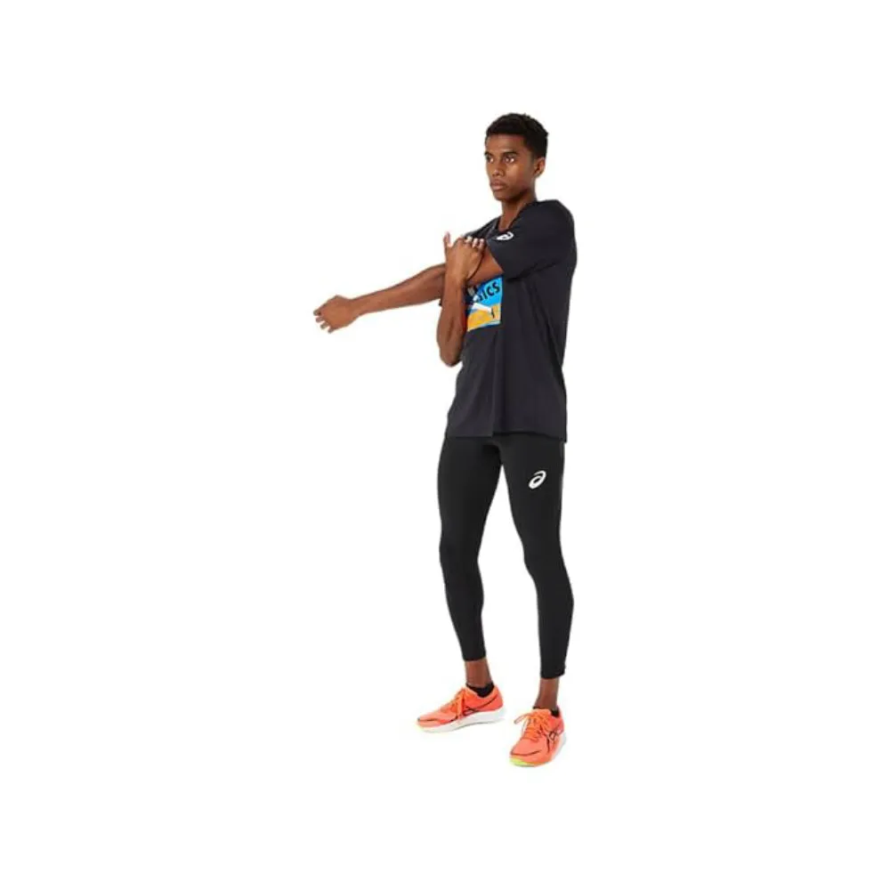 ASICS Men's Track Event Graphic Top (Performance Black)