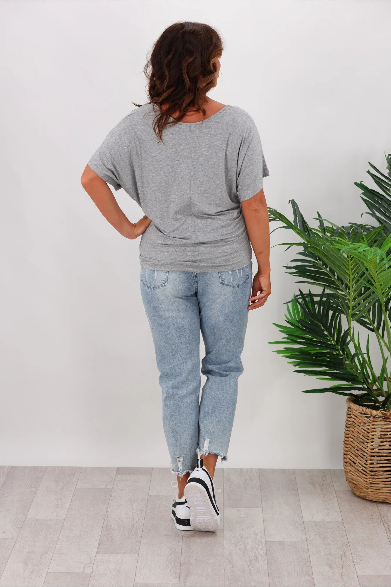 Betty Basics Maui Tee Grey Marle