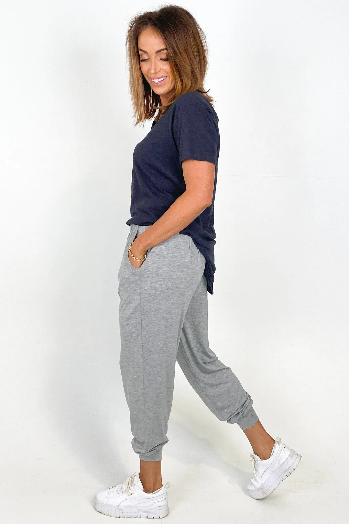 Betty Basics Paris Pant Grey Marle