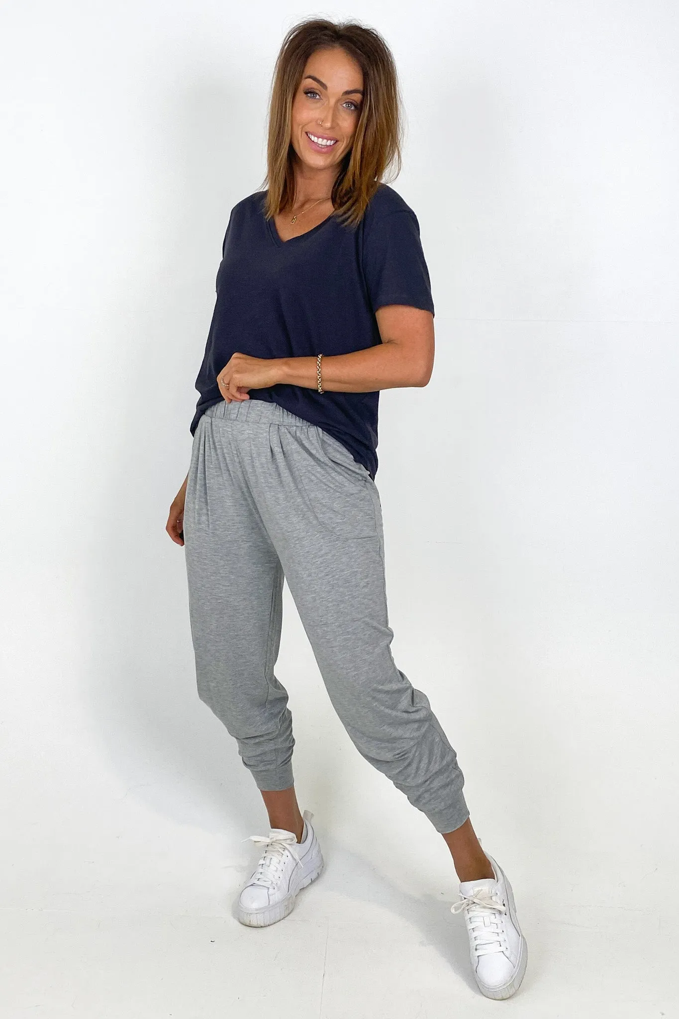 Betty Basics Paris Pant Grey Marle