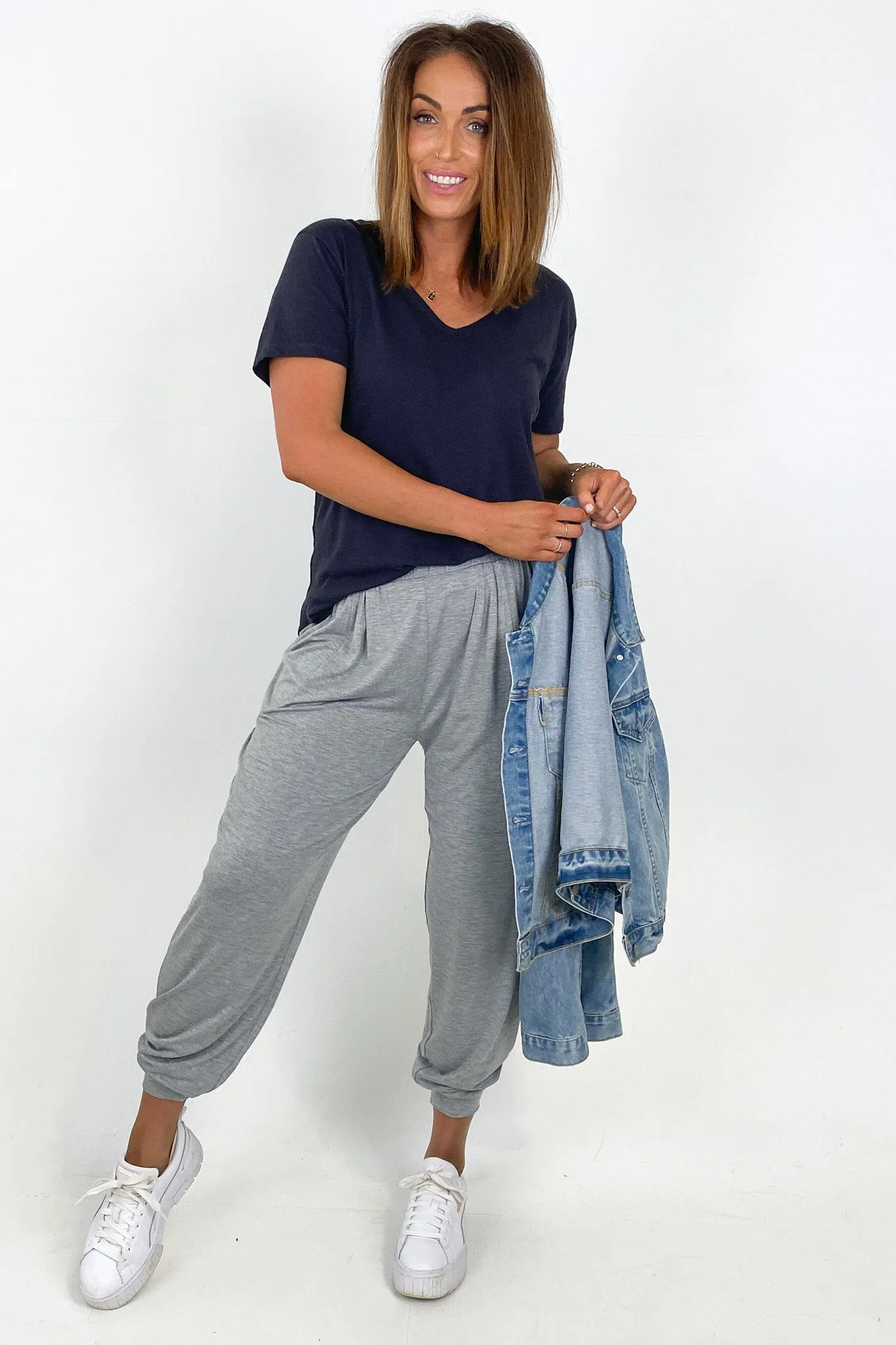 Betty Basics Paris Pant Grey Marle