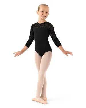 Bloch Amelia Sweetheart Neck Mesh 3/4 Sleeve Leotard - CL1066 Girls