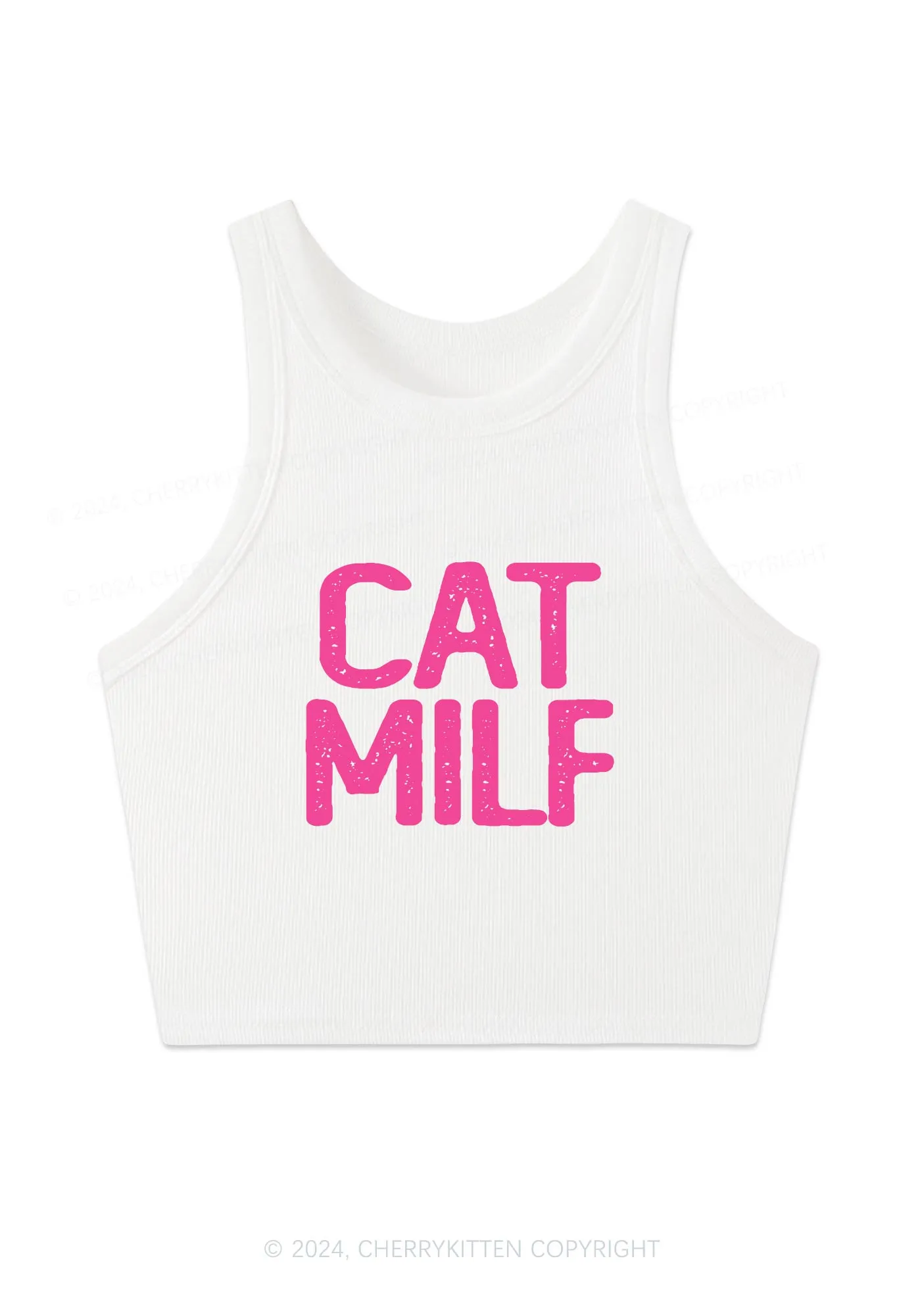 Cat Mxxf Y2K Crop Tank Top Cherrykitten