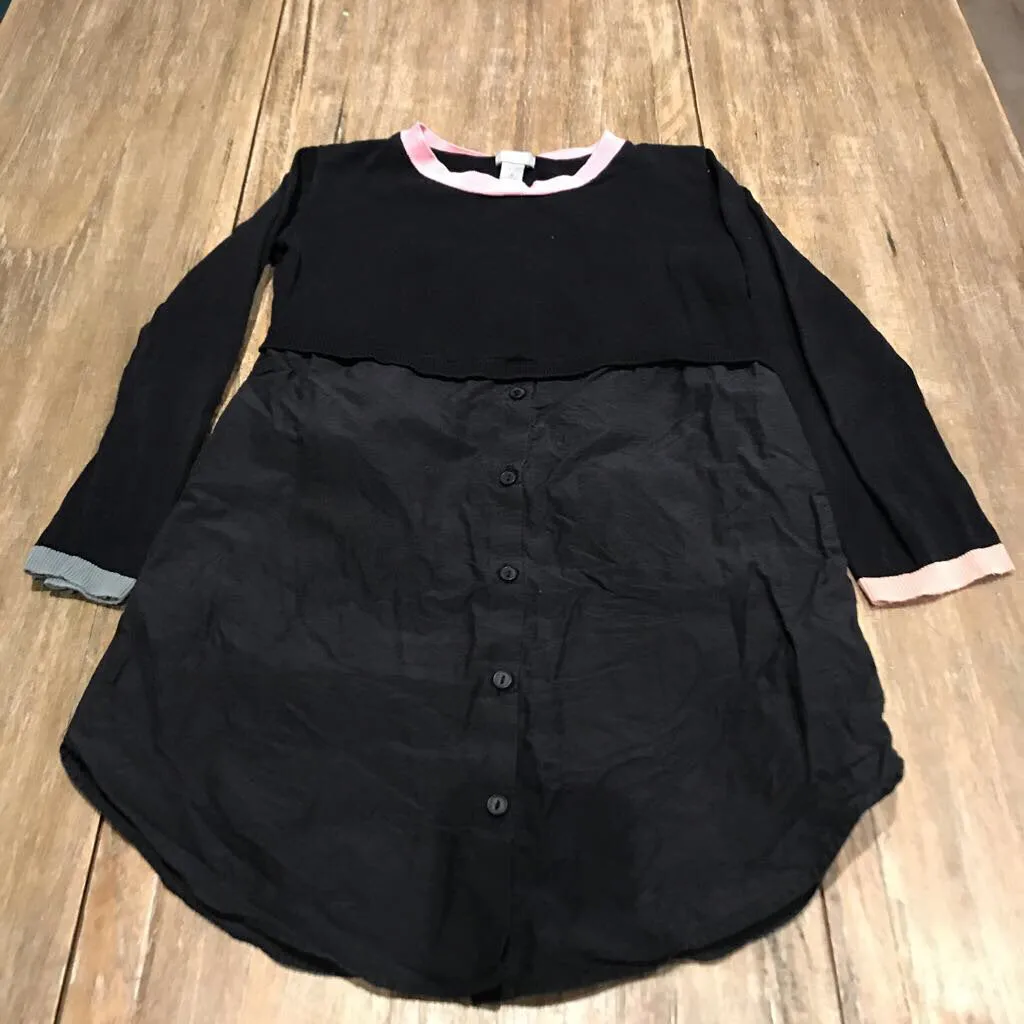 COS sweater shirt dress black 4T