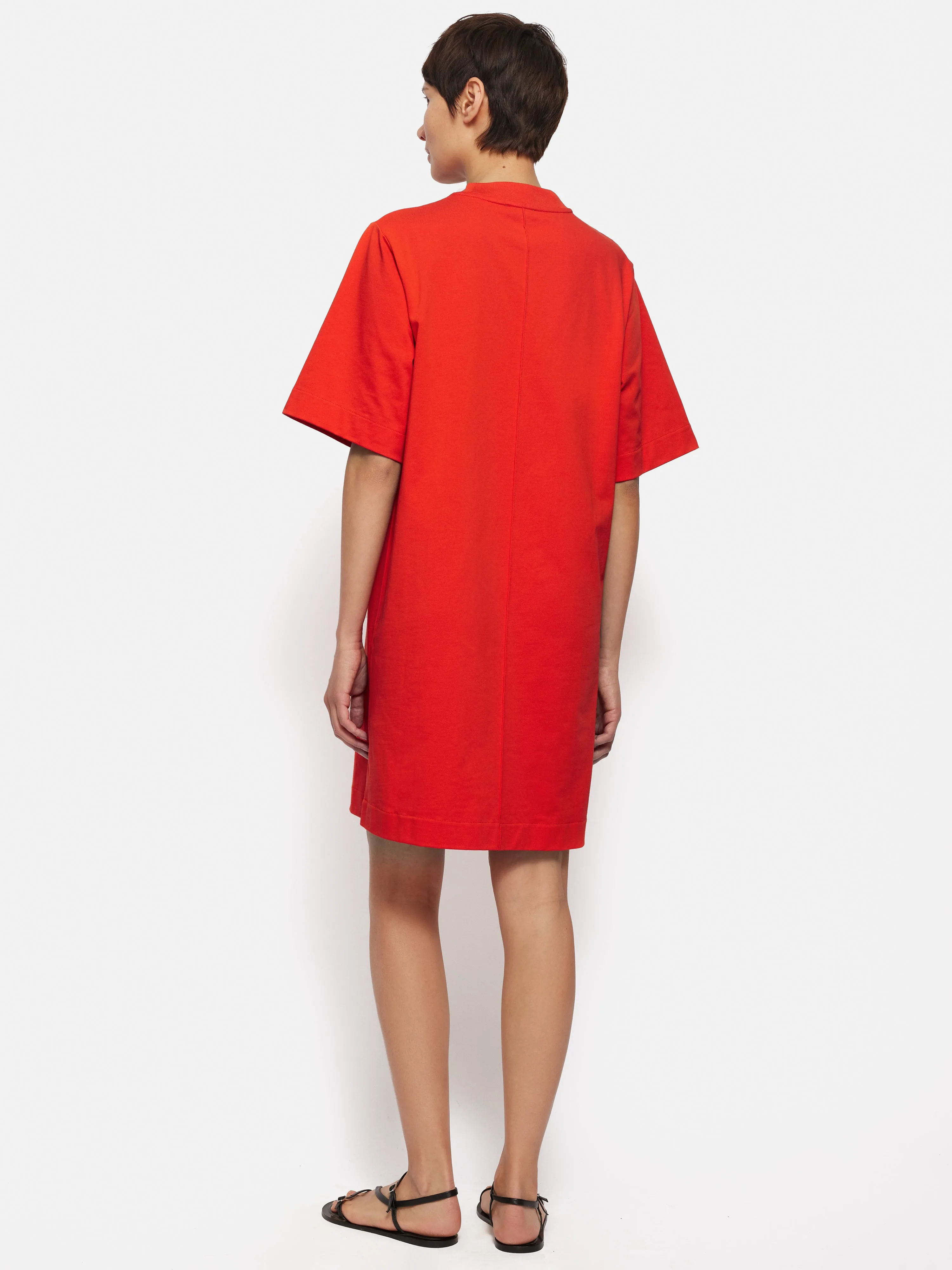 Cotton Riley T-Shirt Dress | Red