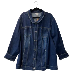 dark denim jacket - 3x