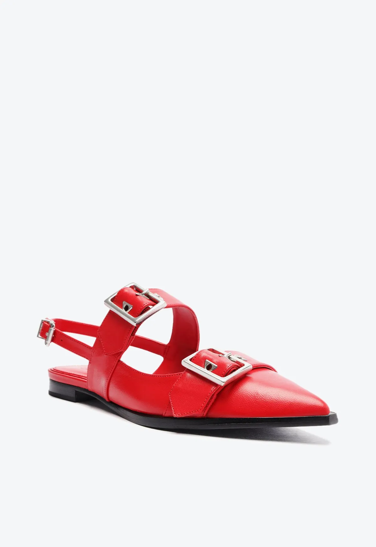 Darla Sling Leather Flat