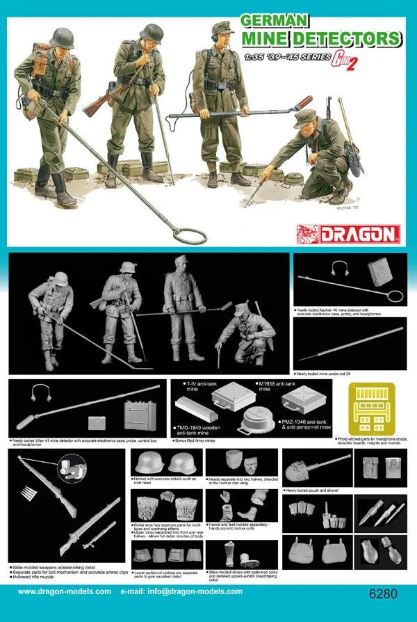 Dragon 1/35 German Mine Detectors | 6280