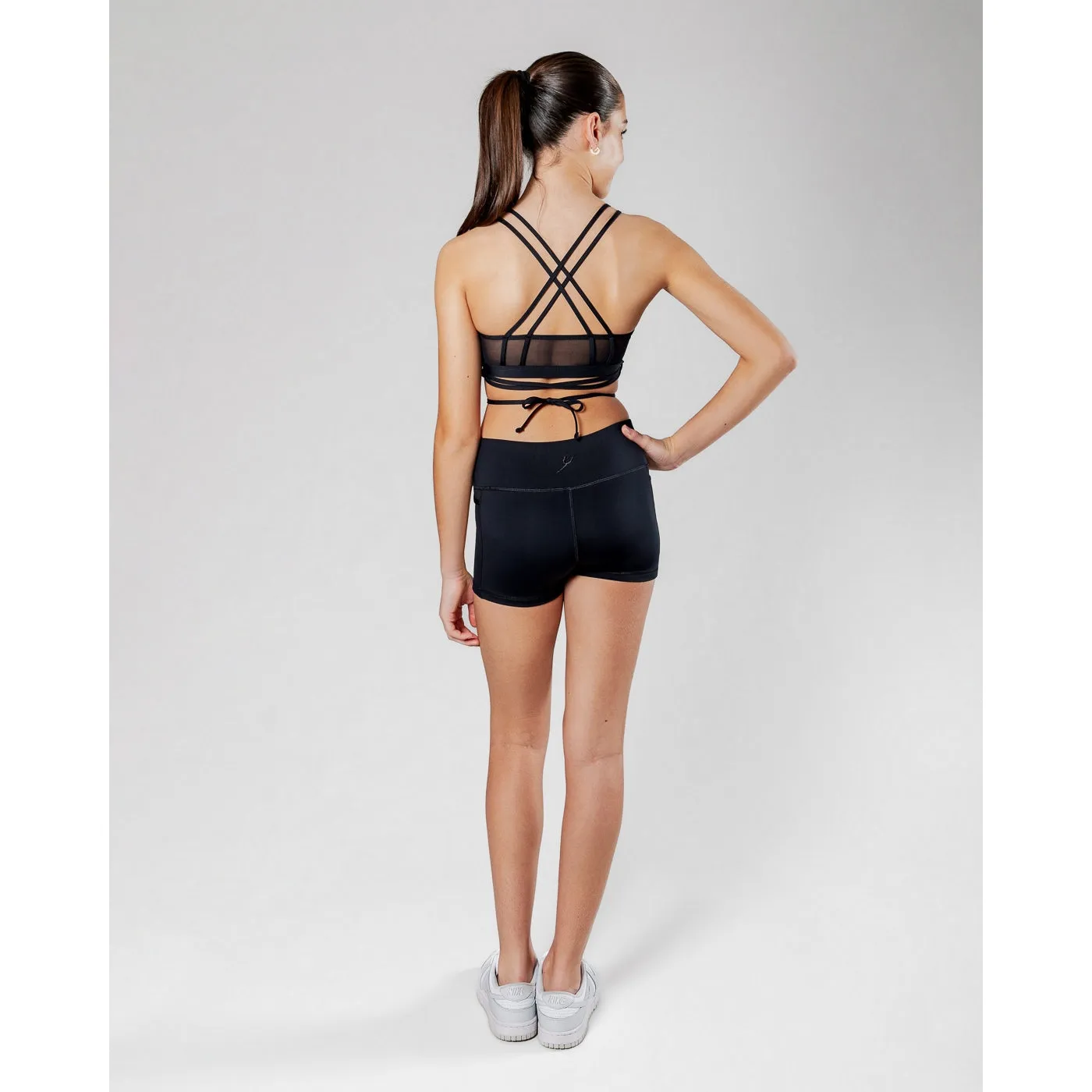 Energetiks Roxy Mesh Crop | Black