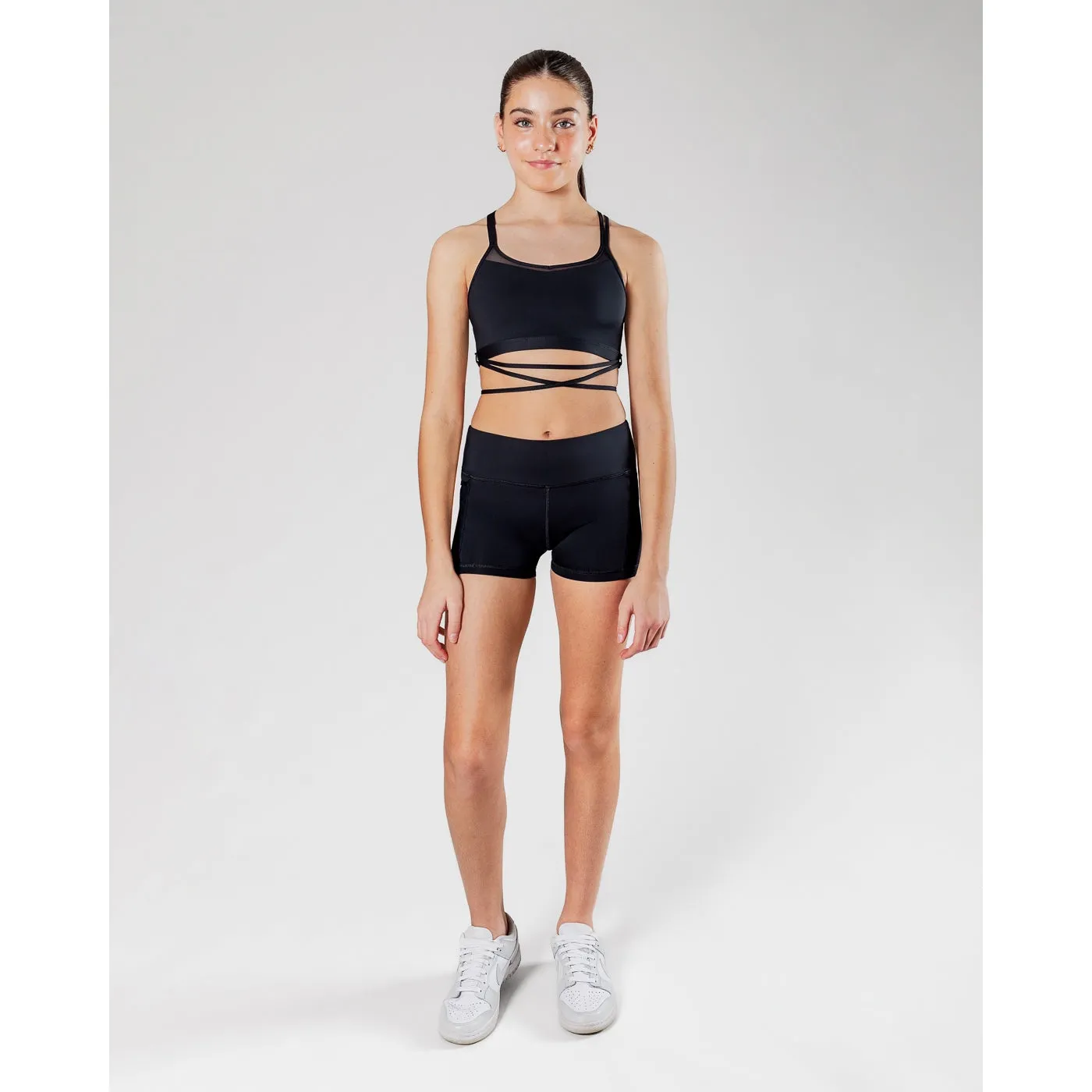 Energetiks Roxy Mesh Crop | Black