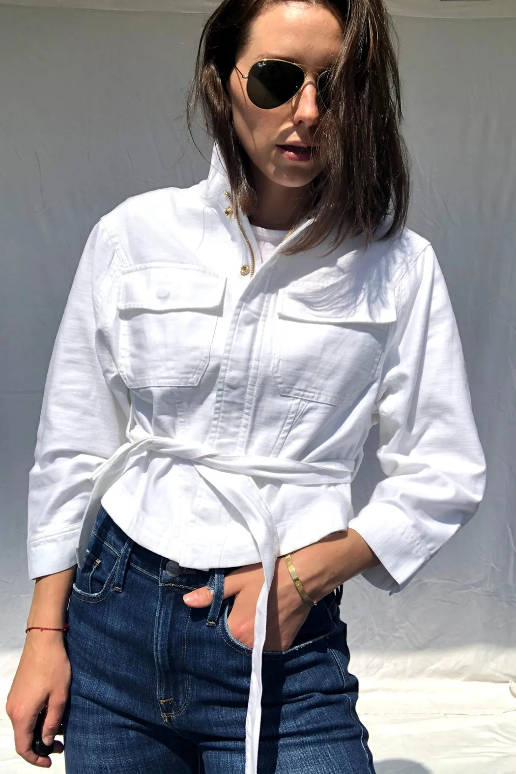 FRAME - Twisted Shirt Jacket