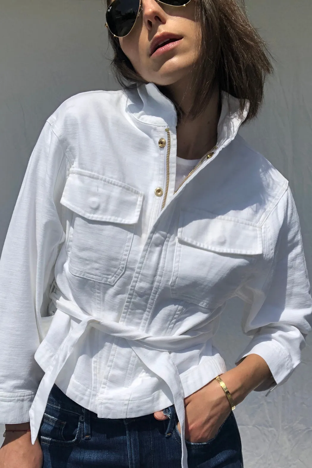 FRAME - Twisted Shirt Jacket