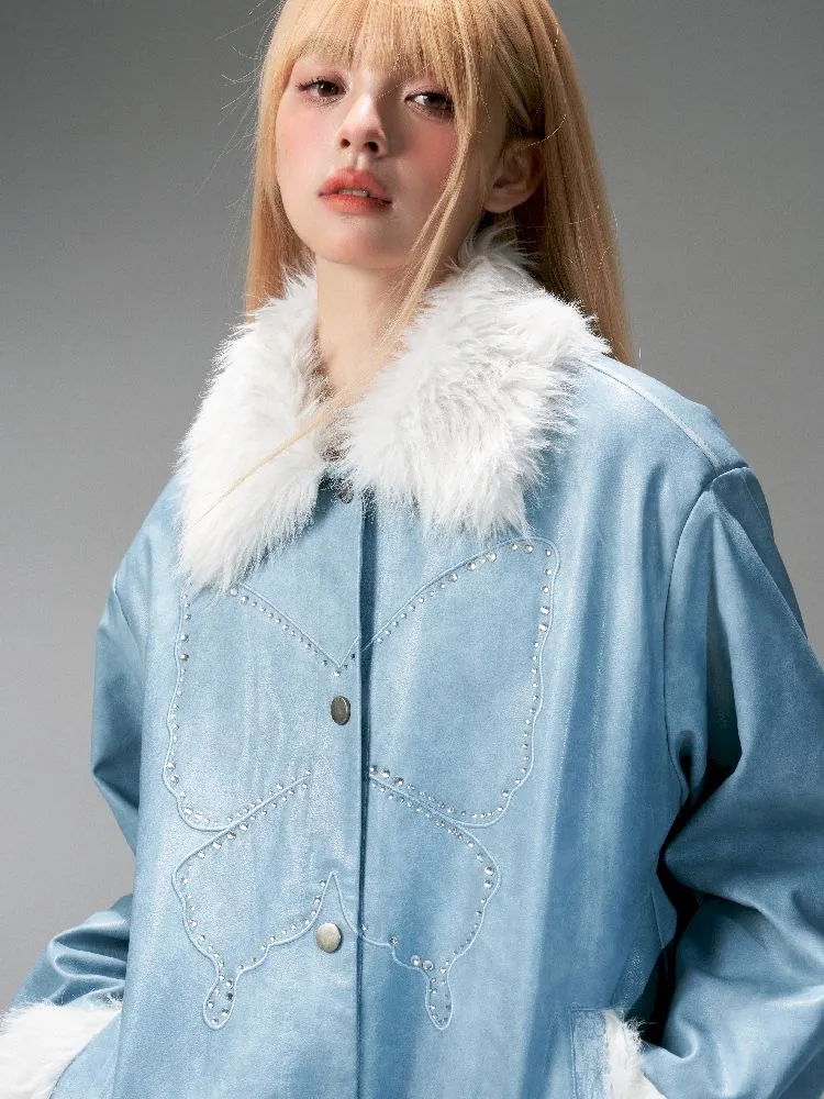 Fur Rubbed Color Leather Jacket【s0000005323】