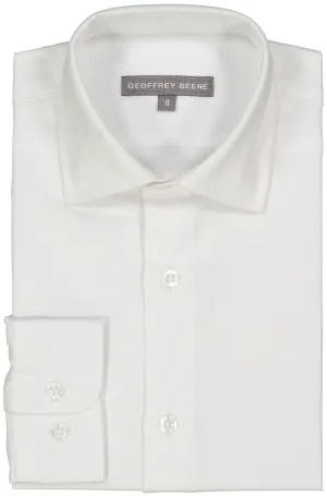 Geoffrey Beene Boys White Dress Shirt