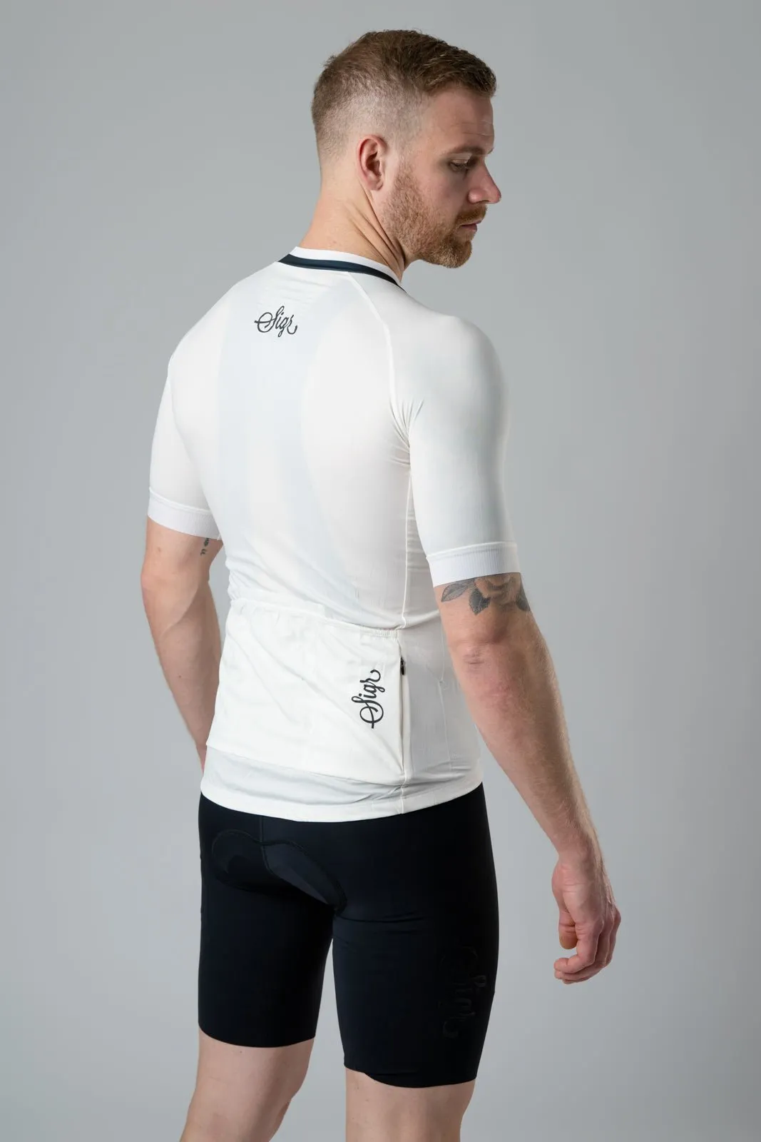 Hägg Men's White Cycling Jersey