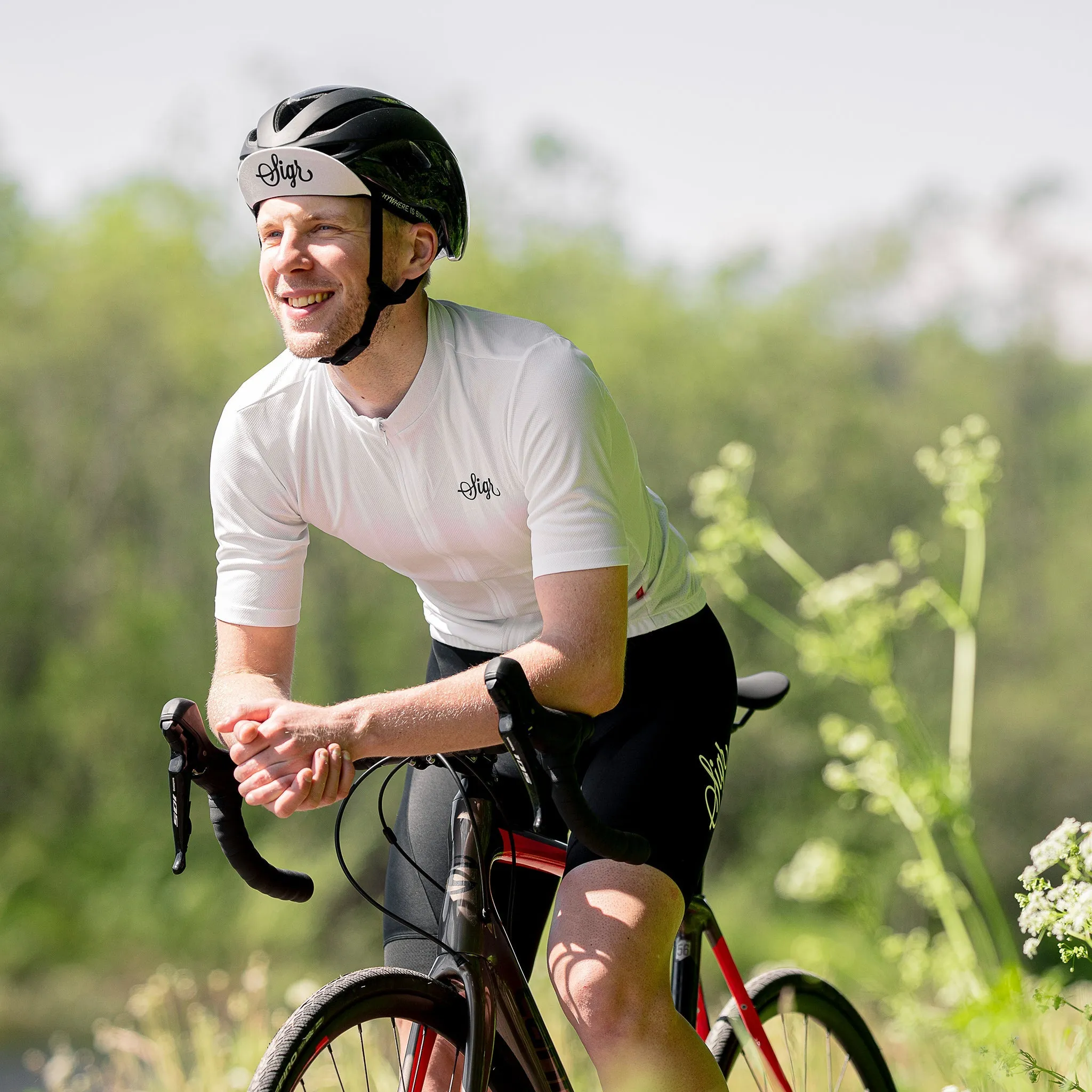 Hägg Men's White Cycling Jersey