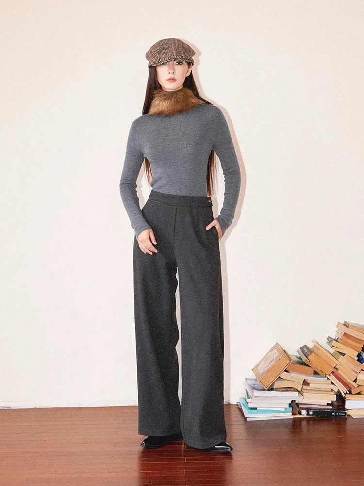 High waist straight pants【s0000010709】