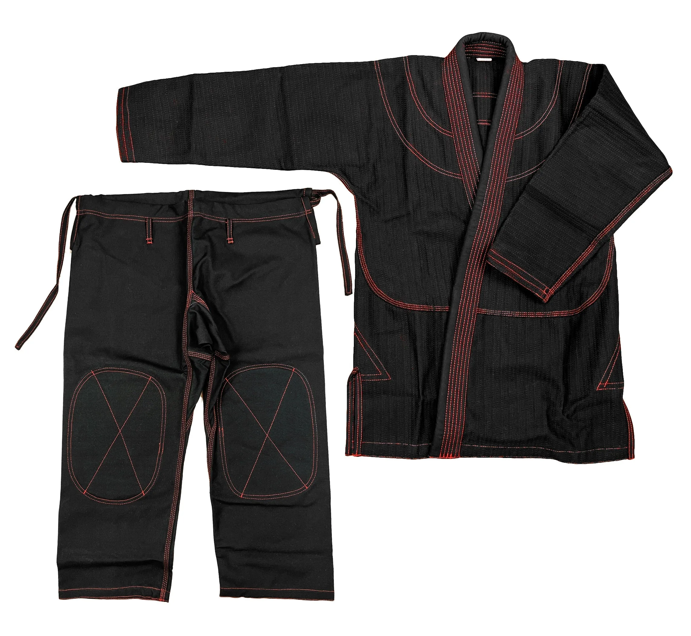 Jiu Jitsu Uniform, Gold Weave, Black