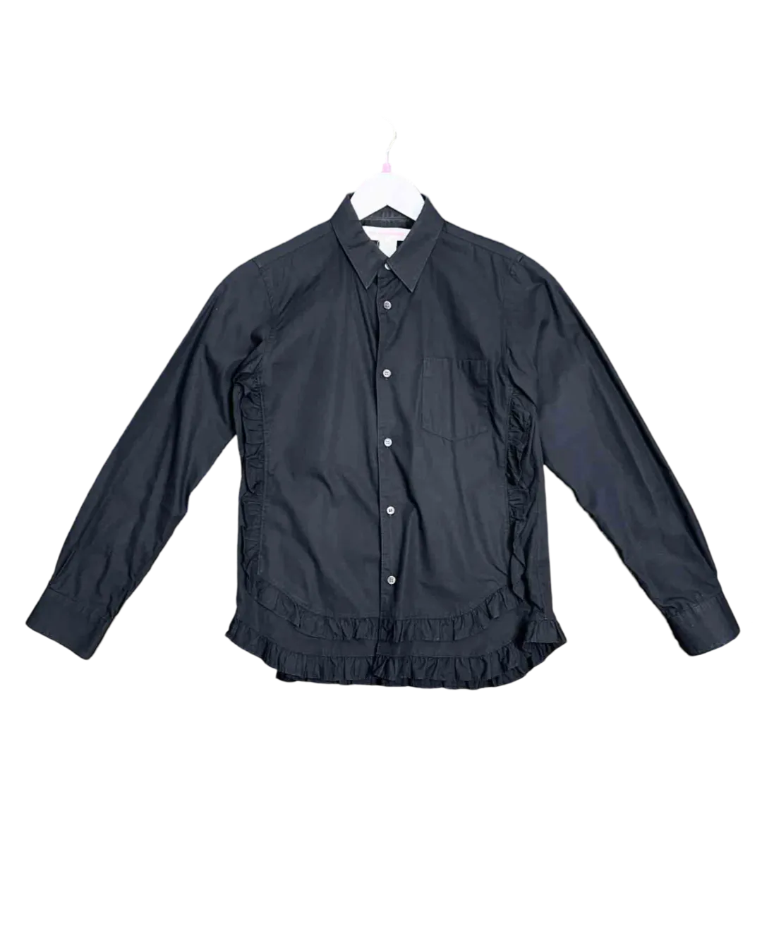 Size L | Comme des Garçons Black Ruffle Shirt