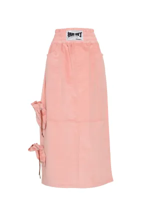 Tanamachi Cargo Maxi Skirt Pink