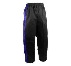 Team Pants, Black, 2 Blue Stripes