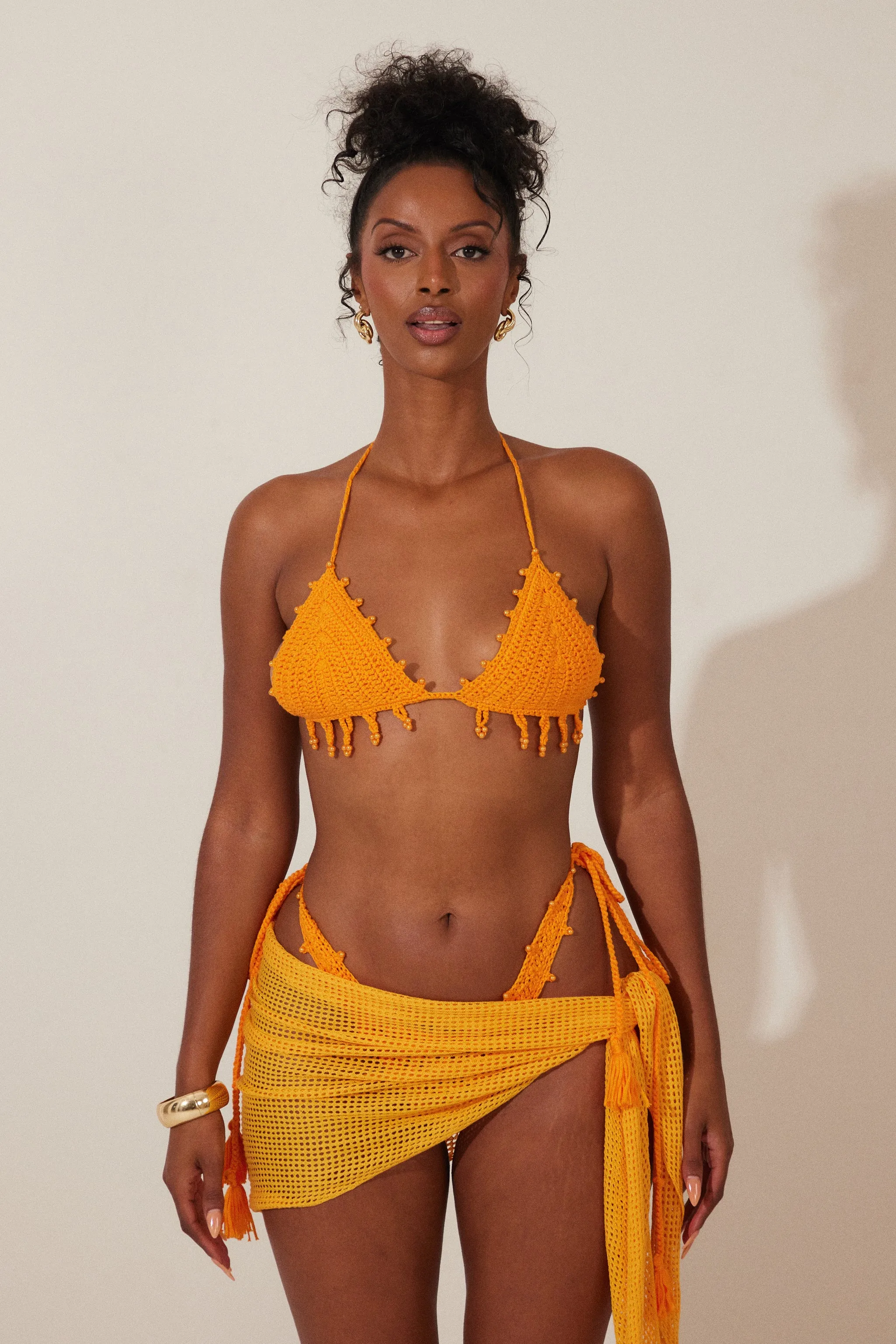 The crochet sarong - Orange 