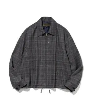 Uniform Bridge Check Work Jacket - Navy