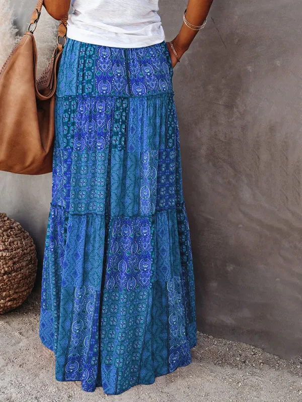 Women's Bohemian Style Maxi Skirt