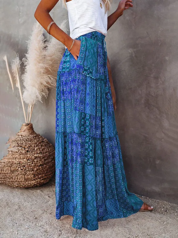 Women's Bohemian Style Maxi Skirt