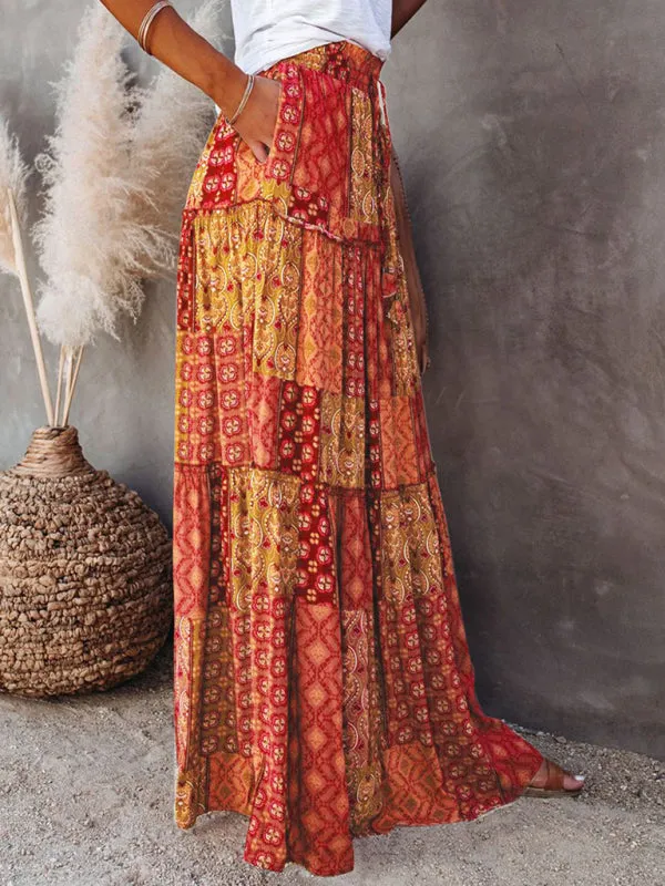 Women's Bohemian Style Maxi Skirt