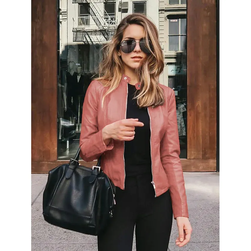 Women's Faux Leather Jacket